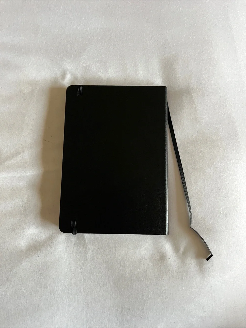 Paperage Black Hardcover Lined Datadog Journal Notebook Pocket Size 5.75x4 Elast